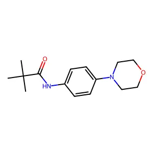 2,2-二甲基-N-(4-吗啉基苯基)丙酰胺 structure