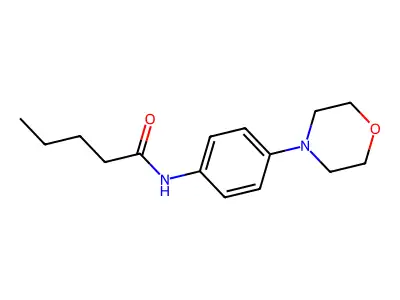 N-[4-(morpholin-4-yl)phenyl]pentanamide structure