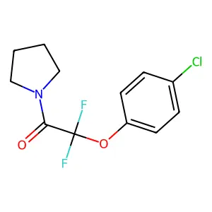 2-(4-Chlorophenoxy)-2,2-difluoro-1-(1-pyrrolidinyl)-1-ethanone structure
