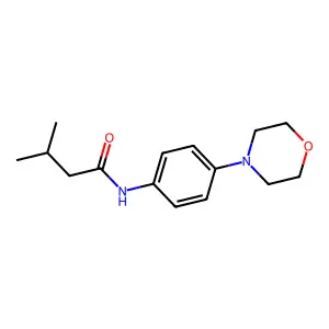 3-甲基-N-[4-(吗啉-4-基)苯基]丁酰胺 structure