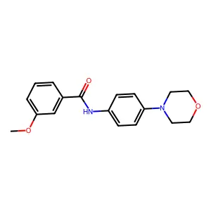 3-methoxy-N-[4-(morpholin-4-yl)phenyl]benzamide structure