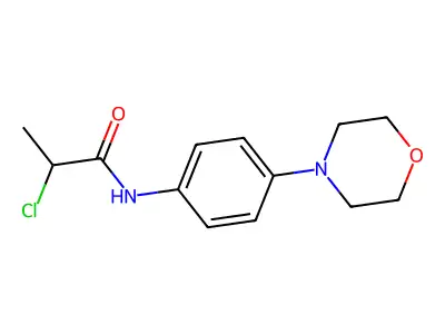 2-chloro-N-[4-(morpholin-4-yl)phenyl]propanamide structure
