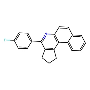 4-(4-fluorophenyl)-2,3-dihydro-1H-benzo[f]cyclopenta[c]quinoline structure