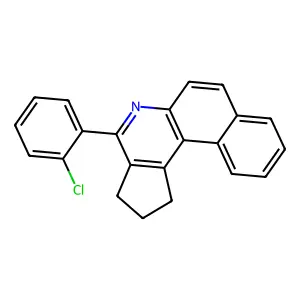 4-(2-chlorophenyl)-2,3-dihydro-1H-benzo[f]cyclopenta[c]quinoline structure