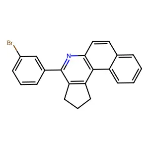 4-(3-bromophenyl)-2,3-dihydro-1H-benzo[f]cyclopenta[c]quinoline structure