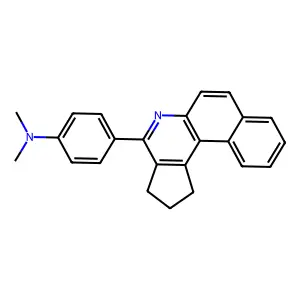 4-(2,3-dihydro-1H-benzo[f]cyclopenta[c]quinolin-4-yl)-N,N-dimethylaniline structure