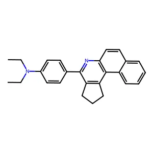 4-(2,3-dihydro-1H-benzo[f]cyclopenta[c]quinolin-4-yl)-N,N-diethylaniline structure
