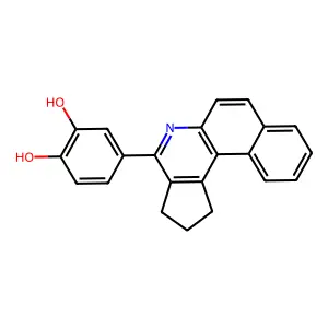 4-(2,3-dihydro-1H-benzo[f]cyclopenta[c]quinolin-4-yl)benzene-1,2-diol structure