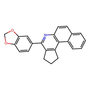 4-(1,3-benzodioxol-5-yl)-2,3-dihydro-1H-benzo[f]cyclopenta[c]quinoline structure