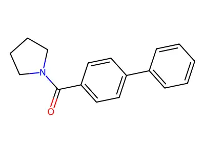 1-(4-Phenylbenzoyl)pyrrolidine structure