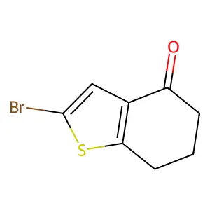 2-Bromo-4,5,6,7-tetrahydro-1-benzothiophen-4-one structure