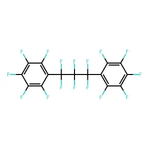 Propane, hexafluoro-1,3-bis(pentafluorophenyl)- structure