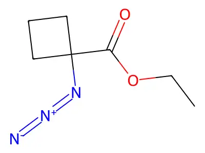 Ethyl 1-azidocyclobutane-1-carboxylate structure
