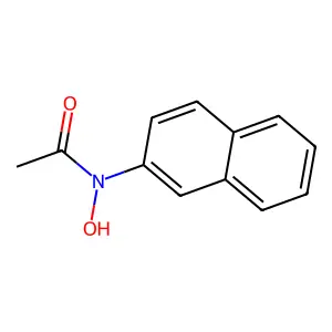 N-羟基-N-2-萘基乙酰胺 structure