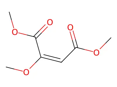 Dimethyl 2-methoxybut-2-enedioate structure