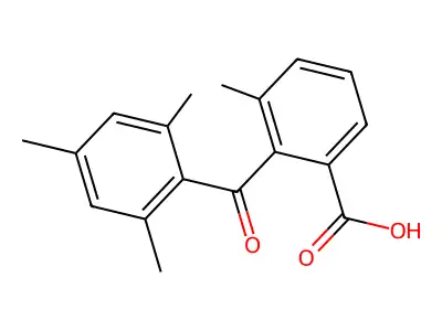 3-甲基-2-(2,4,6-三甲基苯甲酰基)苯甲酸 structure