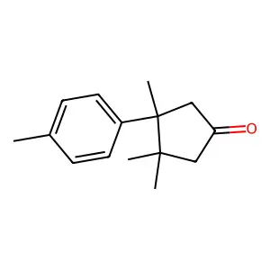 Cyclopentanone, 3,3,4-trimethyl-4-(4-methylphenyl)- structure