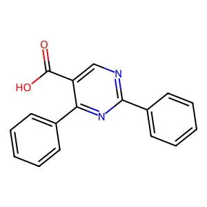 2,4-Diphenyl-5-pyrimidinecarboxylic acid structure