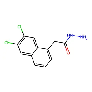 2-(6,7-二氯萘-1-基)乙酰肼 structure