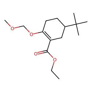 Ethyl 5-tert-butyl-2-(methoxymethoxy)cyclohexene-1-carboxylate structure