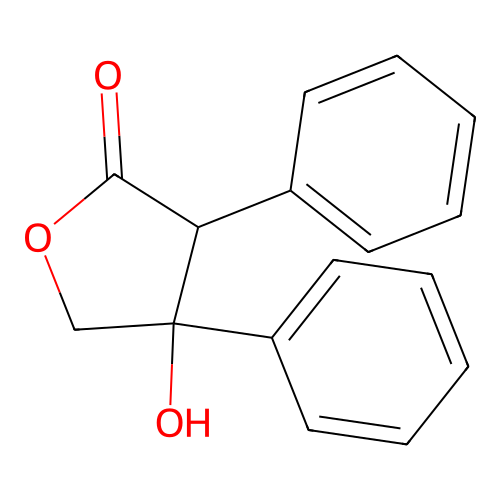 4-Hydroxy-3,4-diphenyldihydrofuran-2(3h)-one structure