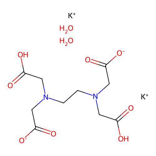 Edetate dipotassium dihydrate structure