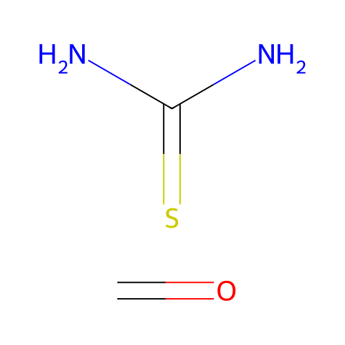 Thiourea formaldehyde structure