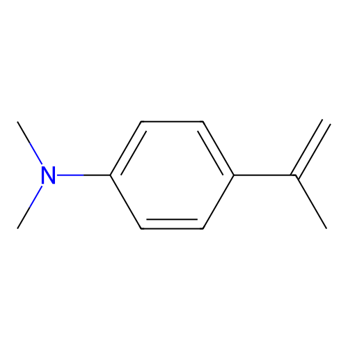 4-(CH3)2NC6H4C(CH3)=CH2 structure