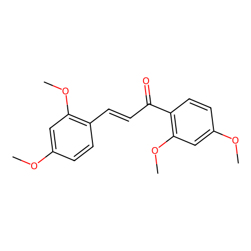1,3-Bis(2,4-dimethoxyphenyl)prop-2-en-1-one structure