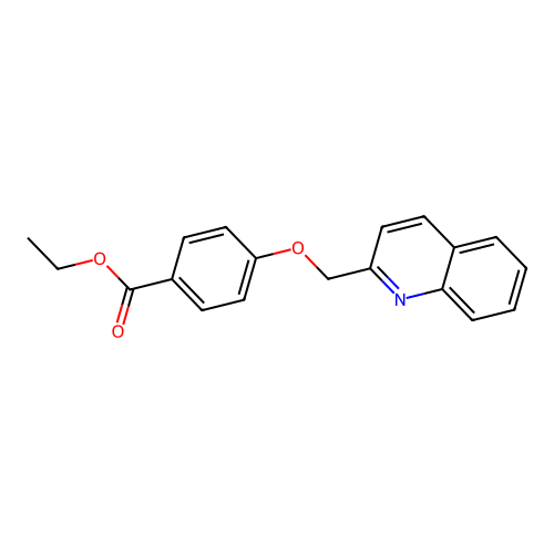 Ethyl 4-(quinolin-2-ylmethoxy)benzoate structure