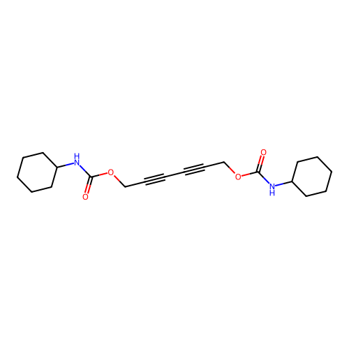己-2,4-二炔-1,6-二基双(环己基氨基甲酸酯) structure