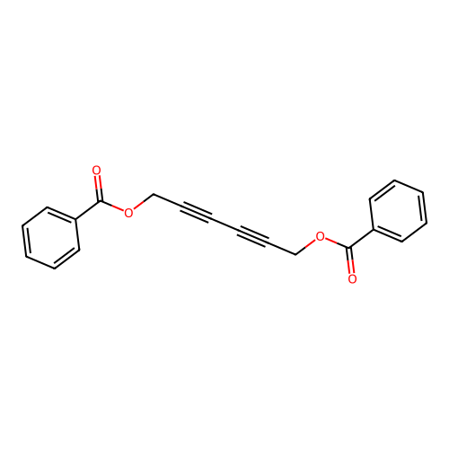 2,4-Hexadiynylene dibenzoate structure