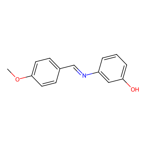 3-{[(e)-(4-Methoxyphenyl)methylidene]amino}phenol structure