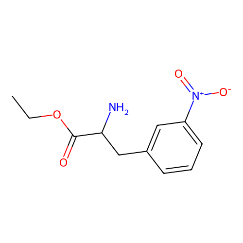 Ethyl 2-amino-3-(3-nitrophenyl)propanoate structure