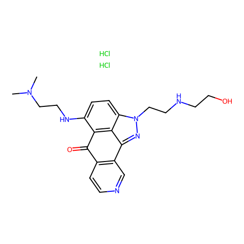 Topixantrone hydrochloride structure