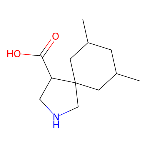7,9-Dimethyl-2-azaspiro[4.5]decane-4-carboxylic acid structure