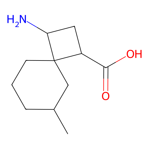 Spiro(3.5)nonane-1-carboxylicacid, 3-amino-6-methyl- structure