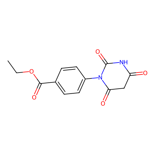 Ethyl 4-(2,4,6-trioxo-1,3-diazinan-1-yl)benzoate structure
