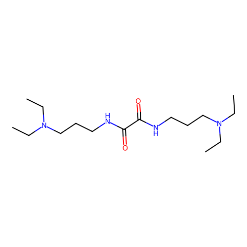 N,N'-bis[3-(diethylamino)propyl]ethanediamide structure