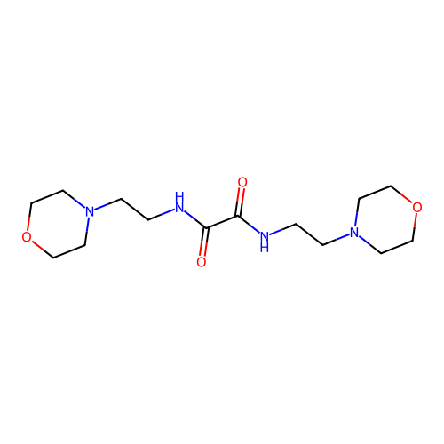 N,N'-bis[2-(morpholin-4-yl)ethyl]ethanediamide structure