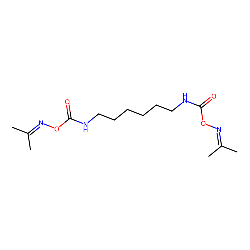 1,6-Bis[({[(1-methylethylidene)amino]oxy}carbonyl)amino]hexane structure