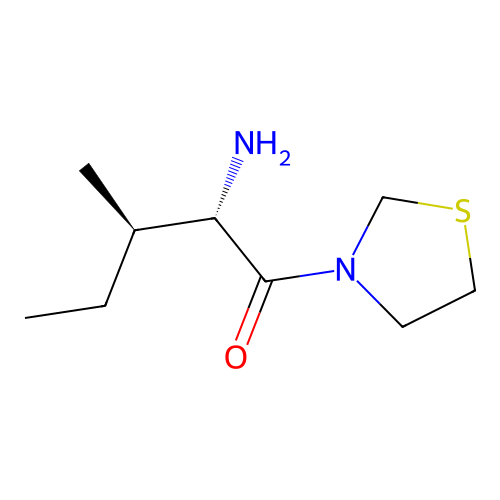 (2S,3R)-2-amino-3-methyl-1-(1,3-thiazolidin-3-yl)pentan-1-one structure