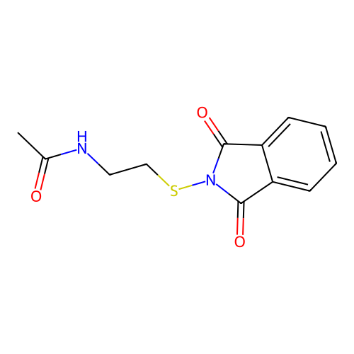 N-[2-乙酰氨基乙硫基]邻苯二甲酰亚胺 structure