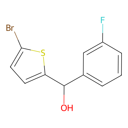 (5-Bromo-thiophen-2-yl)-(3-fluoro-phenyl)-methanol structure