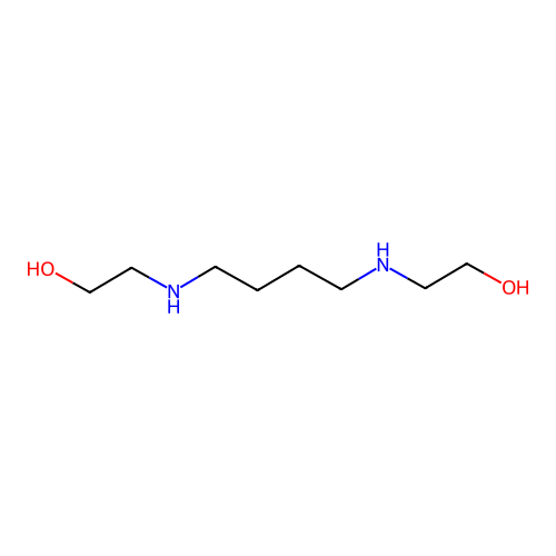 2-[4-(2-Hydroxyethylamino)butylamino]ethanol structure