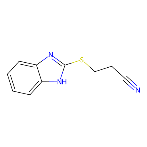 2-Cyanoethylthiobenzimidazole structure