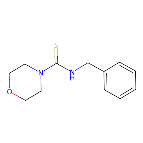 N-benzylmorpholine-4-carbothioamide structure