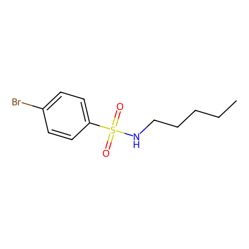 4-bromo-N-pentylbenzenesulfonamide structure