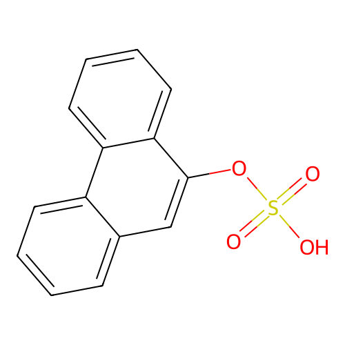 9-Phenanthryl hydrogen sulfate structure