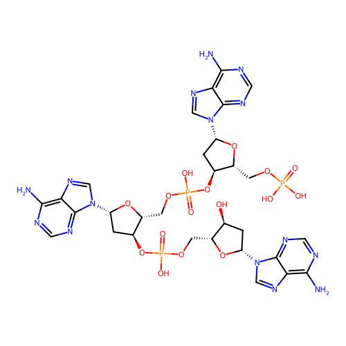 P-dAdo-P-dAdo-P-dAdo structure